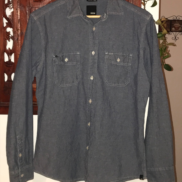 KR3W DENIM Shirt, Size Medium, Very Good Condition - Picture 3 of 5